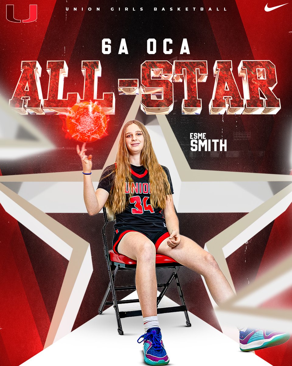 Union Athletics (@union_athletics) on Twitter photo ALL STAR ALERT! 🔥🏀
Shoutout to Esme Smith—named a 6A OCA All Star by the Oklahoma Coaches Association!
Well-deserved recognition for a standout Redhawk! #OCAAllStar #unionathletics
<a href="/UnionGirlsBball/">Union Redhawks Girls Basketball</a> ALL STAR ALERT! 🔥🏀
Shoutout to Esme Smith—named a 6A OCA All Star by the Oklahoma Coaches Association!
Well-deserved recognition for a standout Redhawk! #OCAAllStar #unionathletics
<a href="/UnionGirlsBball/">Union Redhawks Girls Basketball</a>