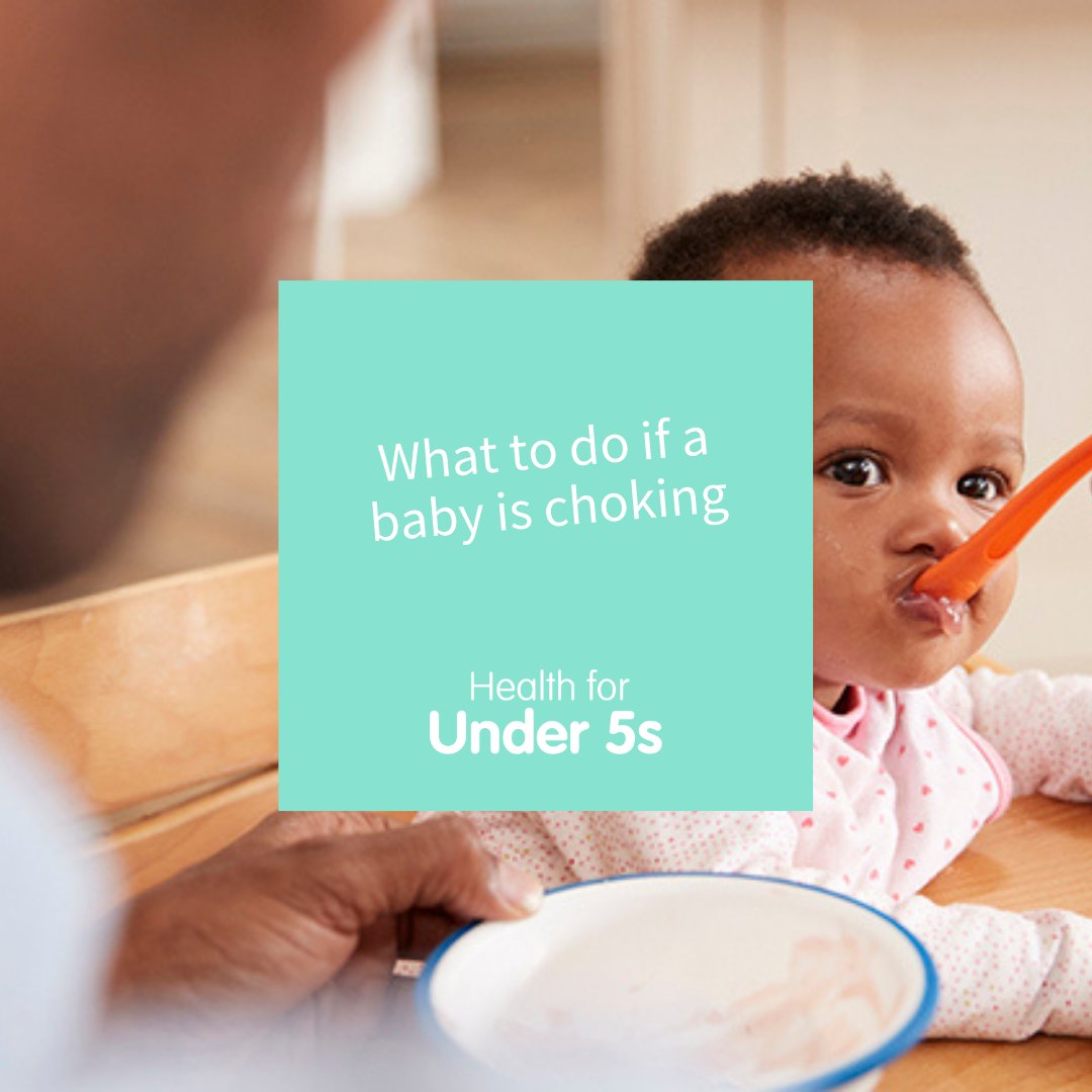 If a baby under one year old is choking, they may not be able to cry, cough or breathe. They may also show signs of distress and have a red puffy face.

➡️ For advice on what to do in the event of a baby choking, click here: bit.ly/chokingadvice

#healthforunder5s #firstaid