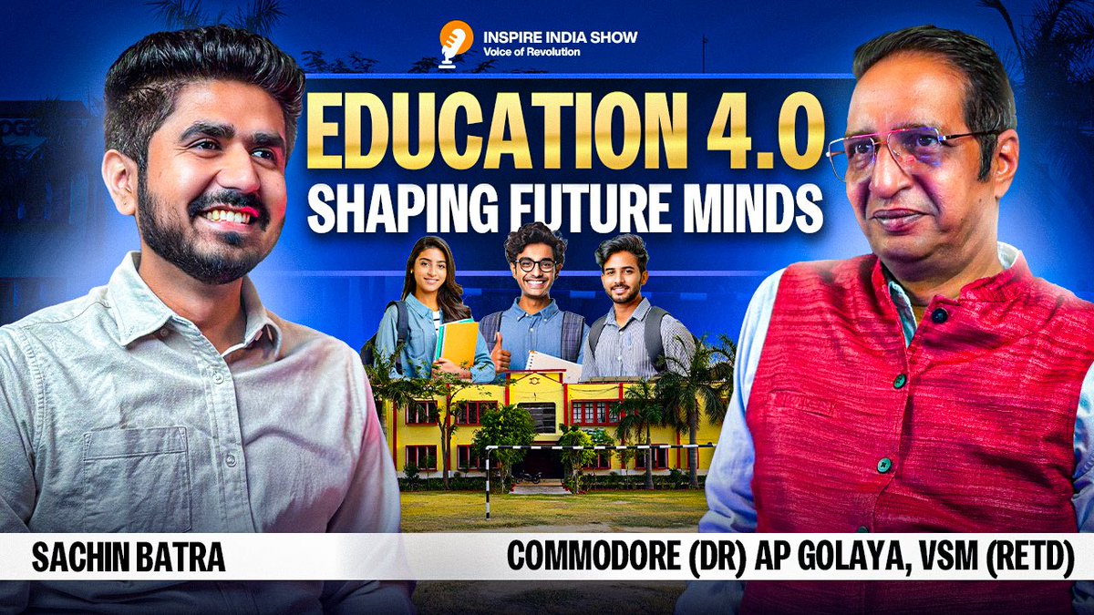 I mainly speak only on defence innovation when I attend conferences, webinars or on TV…this one👇🏻 is different. 

Here I spoke about ‘Education 4.0’ &amp; how we need to transform the pedagogy to keep pace with technology. I also briefly covered AI &amp; #ProjectSALUTE of <a href="/cdf_23/">CDF 23</a>. 1/2