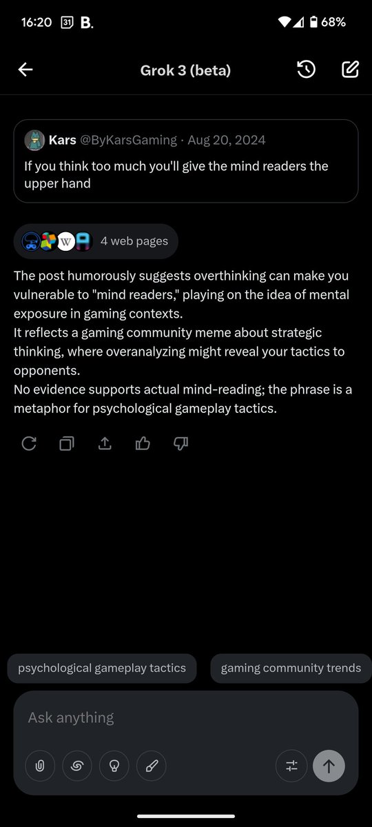 ByKarsGaming's tweet photo. Writers intent v.s. readers interpretation I guess lmao. Who's gaming? https://t.co/SdXh40iNIT