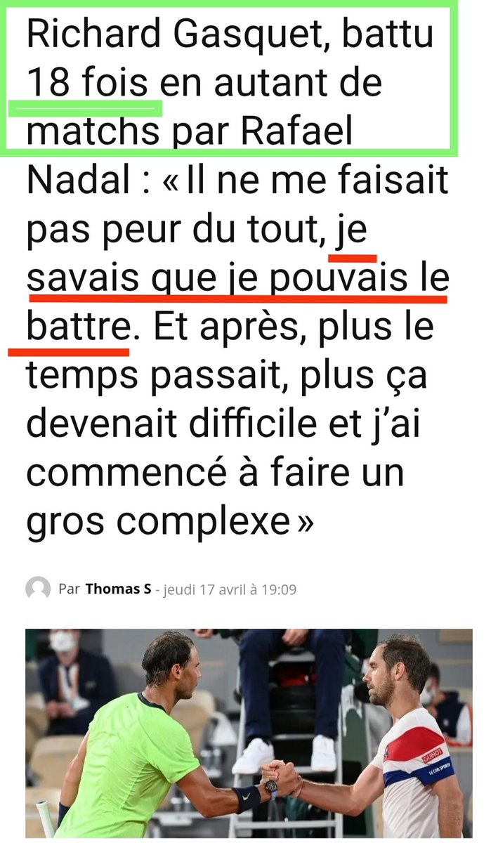 ClaudeMerl45426's tweet photo. #richardgasquet1 corrigé 18x par #RafaelNadal en 18 match !!!
Et qui se permet de pipoter sur les résultats et d'essayer de nous faire croire qu'il pouvait battre le Goat de la Terre Battue ! 🤣 
#WeLoveTennis https://t.co/qnaIIh8YW4