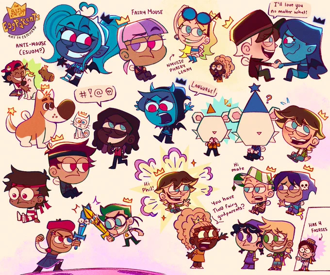 honestly i think its the fairly eggparents series O_O started gaining traction bc of this :O!! 