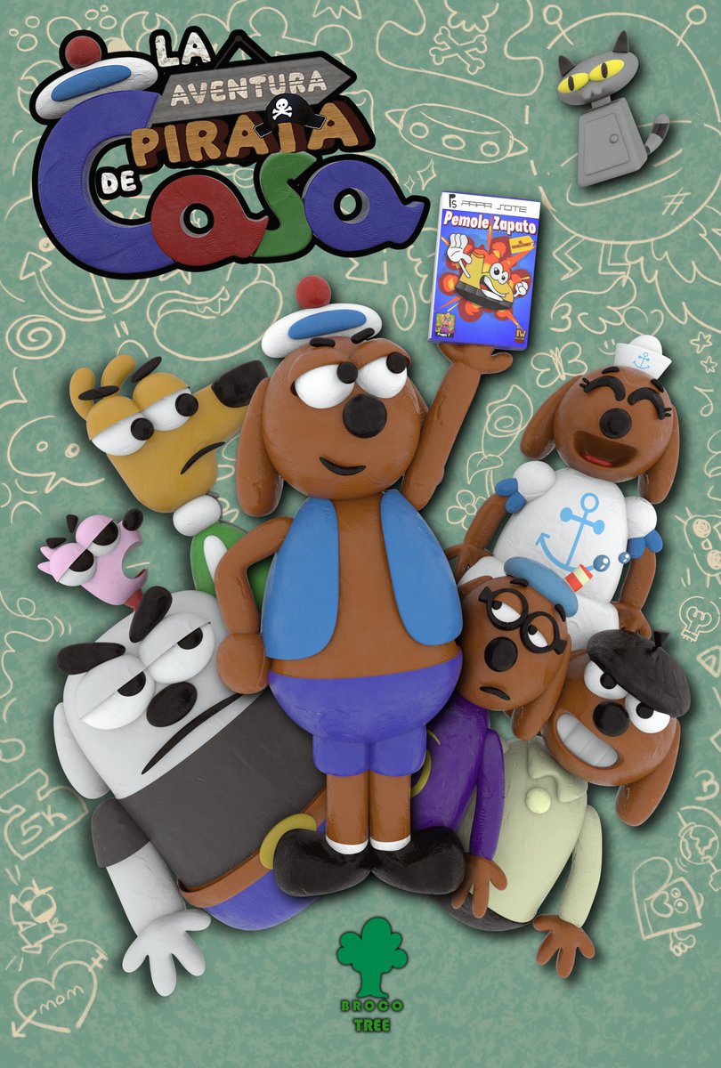 broco_tree's tweet image. Después de #HulaHula y #DetrásDelPolitono, Casa regresa en #LaAventuraPirataDeCasa, un nuevo corto con una mezcla frenética de 3D y 2D. Bruno Vega co-escribe el guión junto a Guillermo "Willy" Merino, Iago Ramilo y Vir Enríquez, quienes también están detrás del desarrollo visual.