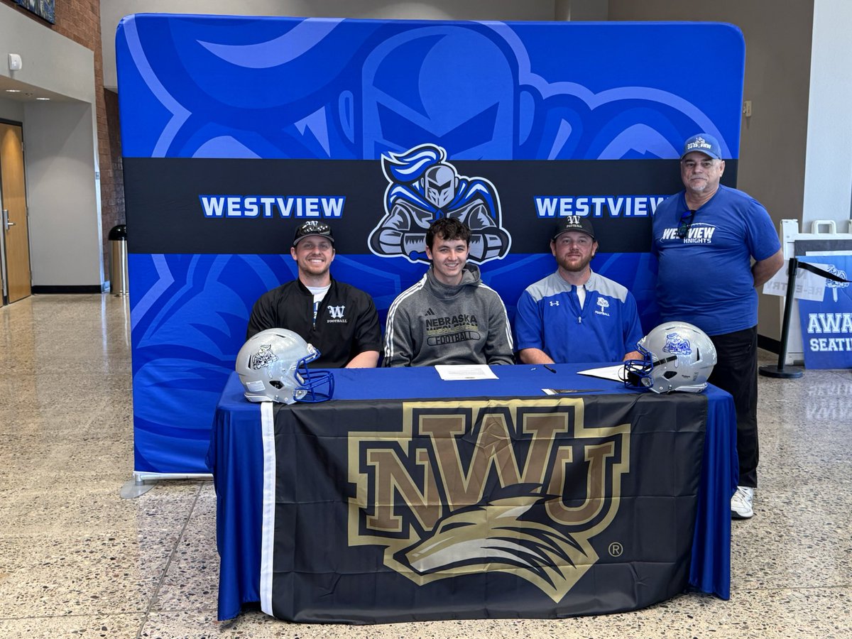 Coach Jake (@coachaffronti) on Twitter photo Congratulations, <a href="/grant_guidry2/">Grant Guidry</a>. We’re fully aware of the great things you’re going to do, and we’re certainly going to miss having you around.
<a href="/W_Knights_V/">⚔️ Westview Knights Football ⚔️</a> <a href="/Coach_Moran12/">Sean Moran</a> Congratulations, <a href="/grant_guidry2/">Grant Guidry</a>. We’re fully aware of the great things you’re going to do, and we’re certainly going to miss having you around.
<a href="/W_Knights_V/">⚔️ Westview Knights Football ⚔️</a> <a href="/Coach_Moran12/">Sean Moran</a>