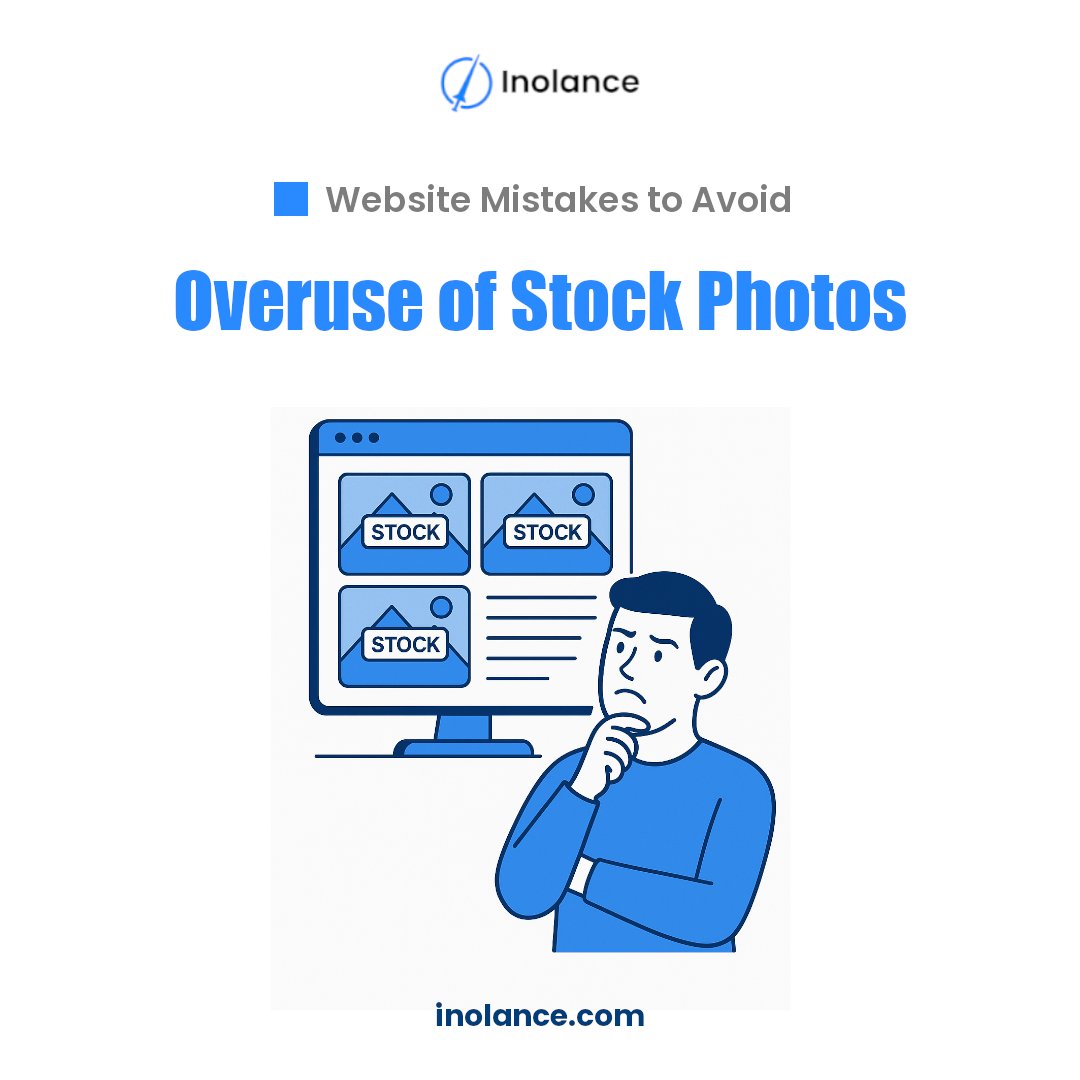 InolancePvt's tweet photo. While stock photos can be useful, relying too much on them can make your site feel impersonal. Authentic images—like photos of your team or your products in action—help visitors connect with your brand on a deeper level.

#WebsiteTips #WebDesignMistakes #BusinessWebsite https://t.co/ScVW3HQAOA