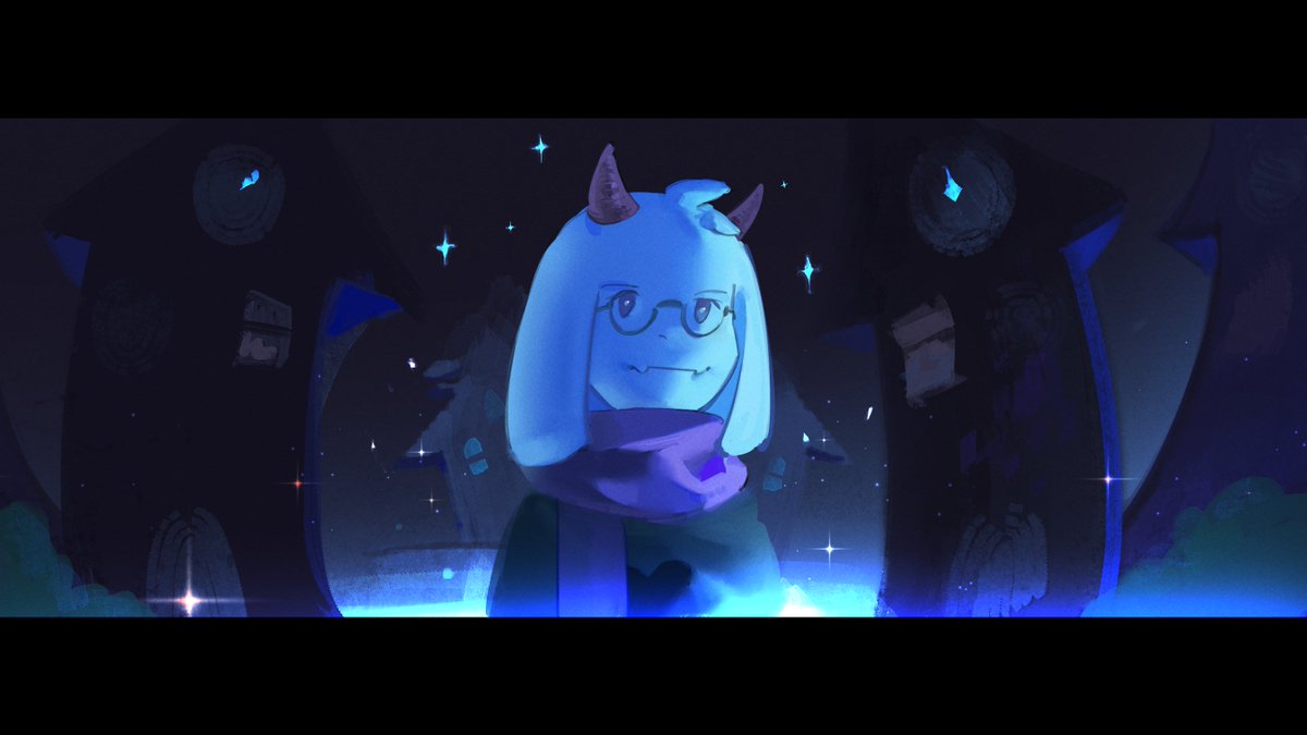 The power of fluffy boys shines within you. #DELTARUNE