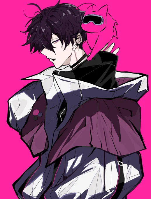 #サイキペイント サイバー衣装よすぎるの雑絵 一部衣装捏造