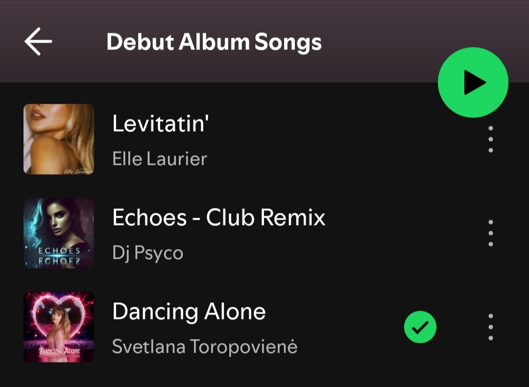 #Gratitude 

I don't have IG but I'd like to thank @ Maze Key Records for submitting my new song "DANCING ALONE" to his Spotify Playlist "DEBUT ALBUM SONGS"
 📢🎷🎙🎧🎙🎷📢

Great New Songs here 👇💥💯💥💯💥👇
open.spotify.com/playlist/5Z63e…