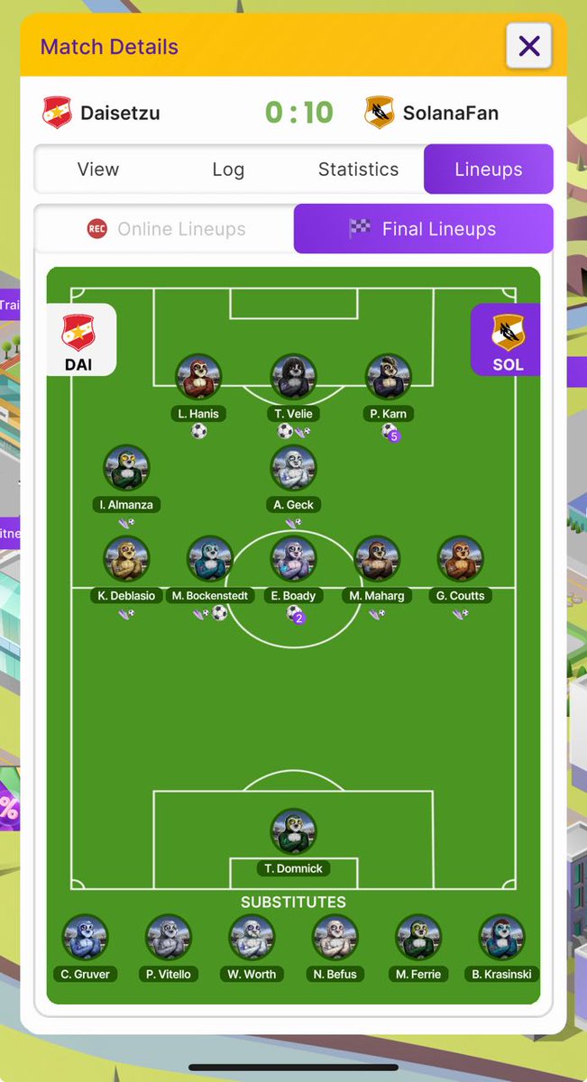 Wild <a href="/Lazy_Soccer/">Lazy_Soccer</a> fact of the day:

SolanaFan team just won 10-0 against an abandoned opponent playing 100% attacking tactics without defenders!

Even crazier? EVERY SINGLE PLAYER on the pitch contributed at least one goal involvement! 🔥

Total football, Lazy style!