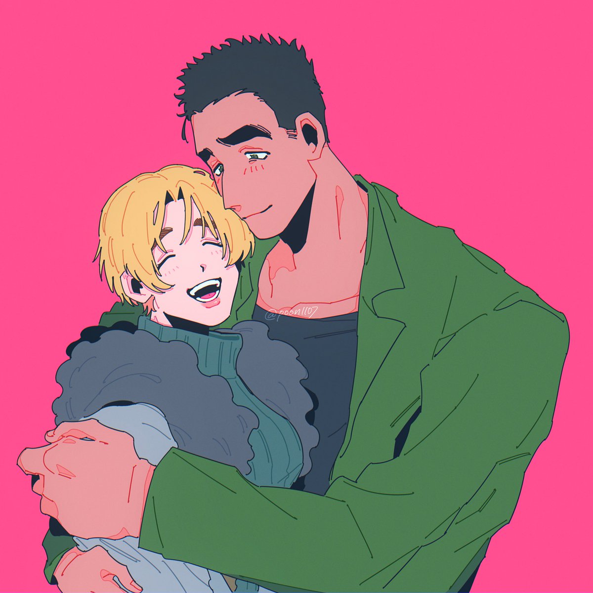 poon1107's tweet image. k学組(景零、萩松、伊達ナタ)

かなり前の絵ですが再掲~