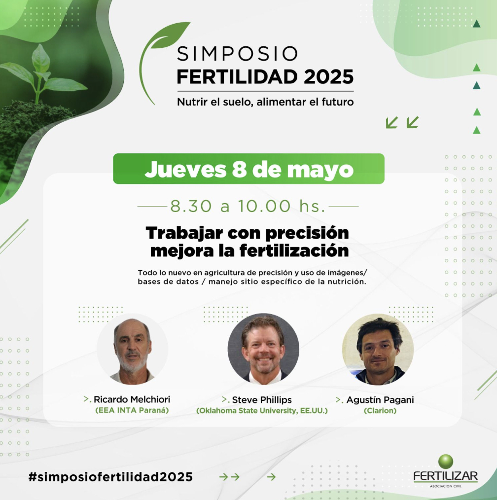 ¿Cómo estamos fertilizando?
¿Qué le está pasando a nuestros suelos?
¿Cómo lograr sistemas de producción sostenibles?

🌱 Te esperamos en el Simposio #FERTILIDAD2025 🌾
📅 7 y 8 de mayo.
📍 Rosario.
👉 Inscribite en fertilizar.org.ar/publicaciones_…

#SimposioFertilidad2025 #Fertilizar
