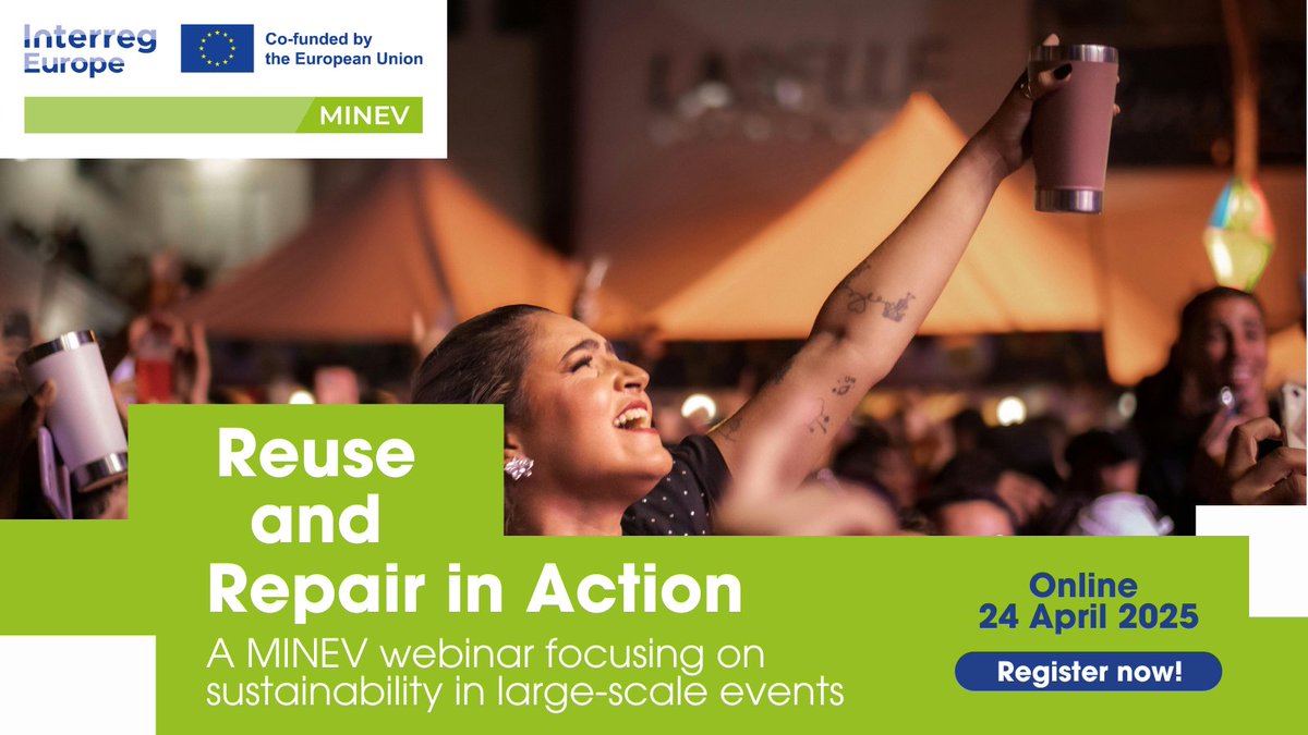 🚨 Join us on 24 April for an inspiring webinar on how #reuse and #repair can power sustainability, especially at large-scale events! 

Discover: 
📉Real-world examples from cities
🍽️Solutions like reusable catering systems &amp; sharing platforms

Register 👉events.teams.microsoft.com/event/4e69d6a6…