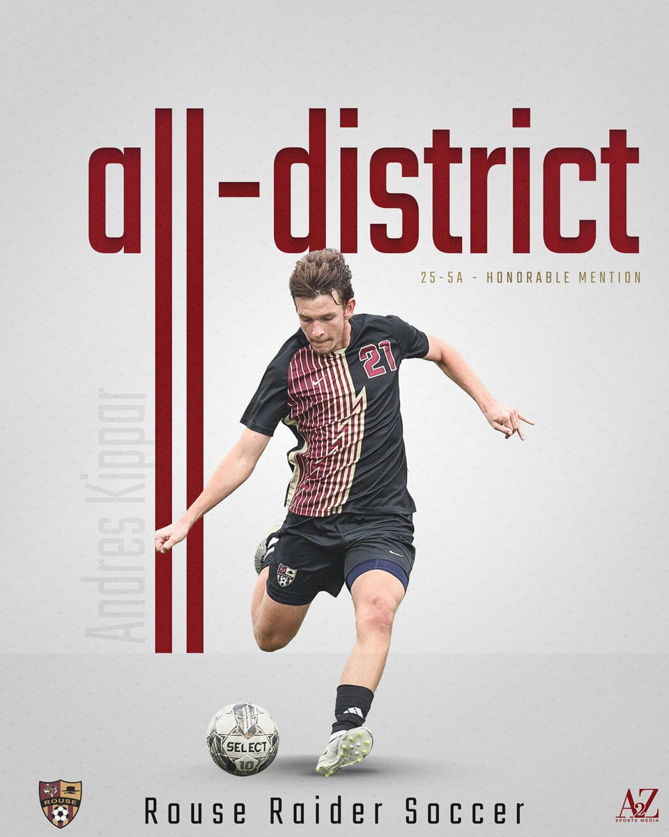 A2ZSportsMedia (@a2zsportsmedia) on Twitter photo Congratulations to <a href="/RouseSoccer/">Rouse Raider Soccer</a> players who were selected as Honorable Mention All-District this season.
<a href="/RouseScrBooster/">RHS Soccer BC</a> <a href="/DKnight111/">Darrell Knight</a> Congratulations to <a href="/RouseSoccer/">Rouse Raider Soccer</a> players who were selected as Honorable Mention All-District this season.
<a href="/RouseScrBooster/">RHS Soccer BC</a> <a href="/DKnight111/">Darrell Knight</a>