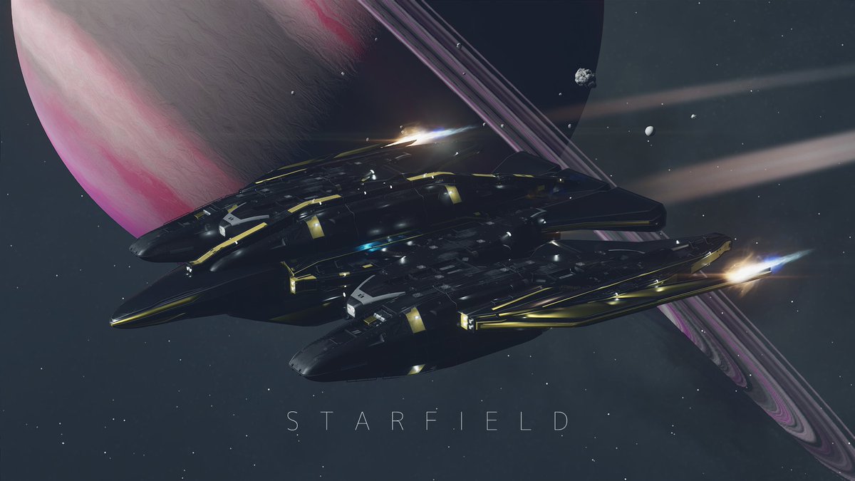 DougTheDriller9's tweet photo. Capt. Tazara, #HouseVaruun 

"ARCHANGEL"

#starfield #shatteredspace #spaceship #customship #customfleet #shipoftheday https://t.co/2MWFc2QDfQ