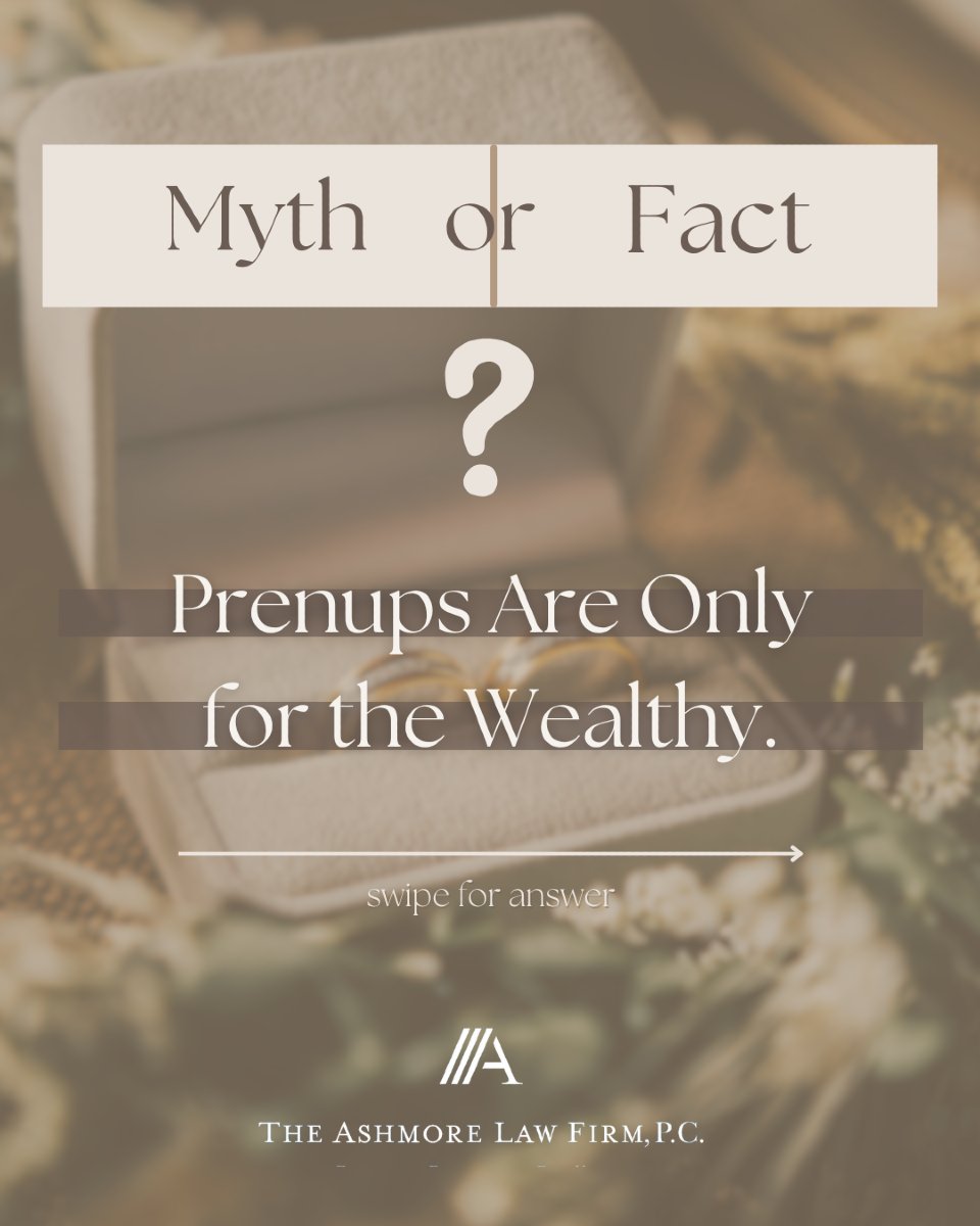 ashmorelaw's tweet photo. Myth🚫 or Fact✅ Friday ! 

*Always consult with an attorney for legal advice on specific situations. This game is intended for general knowledge and entertainment purposes only. 

#mythorfact #ashmorelawfirm #dallas #prenupandpostnup #familylaw #texaslaw https://t.co/qQrtT0pNq8