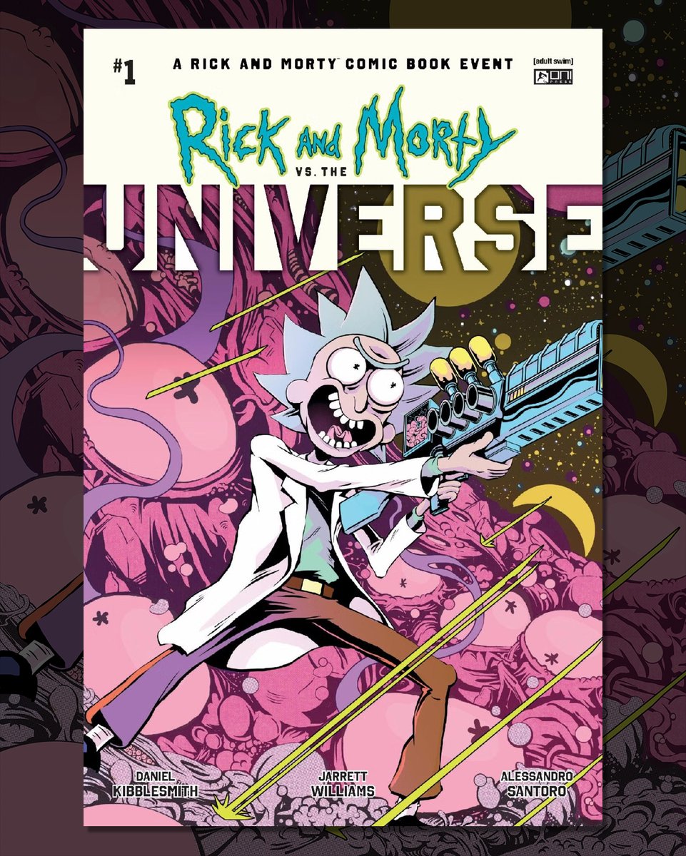 Well...
In surreal news, I'm doing 7 interlocking covers for Rick and Morty vs The Universe, the epic event comic from Oni 😶
