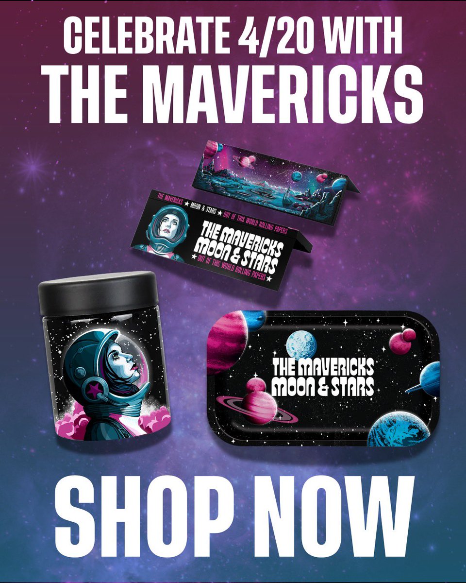 The Mavericks (@mavericksmusic) on Twitter photo Celebrate the holidaze this weekend with our ‘Moon & Stars’ 4/20 accessories! 💨 Stock up on rolling papers and treat yourself to a new rolling tray & stash jar!
Head over to themavericksmerchworld.com now to shop bundles and individual items! 🌿
#TheMavericks #420 Celebrate the holidaze this weekend with our ‘Moon & Stars’ 4/20 accessories! 💨 Stock up on rolling papers and treat yourself to a new rolling tray & stash jar!
Head over to themavericksmerchworld.com now to shop bundles and individual items! 🌿
#TheMavericks #420