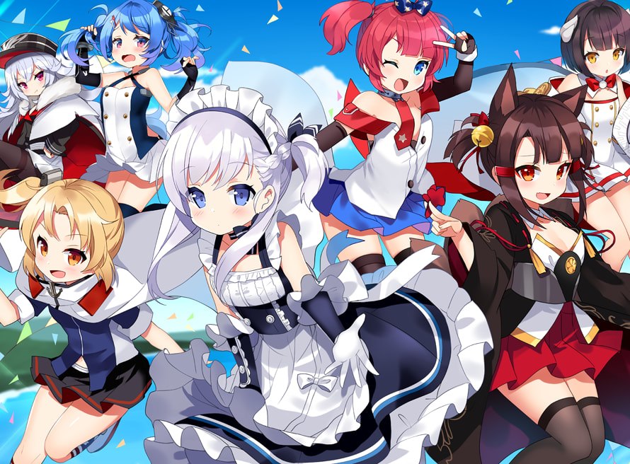 🩷🩵🩶💛❤️
#アズールレーン
＃AzurLane