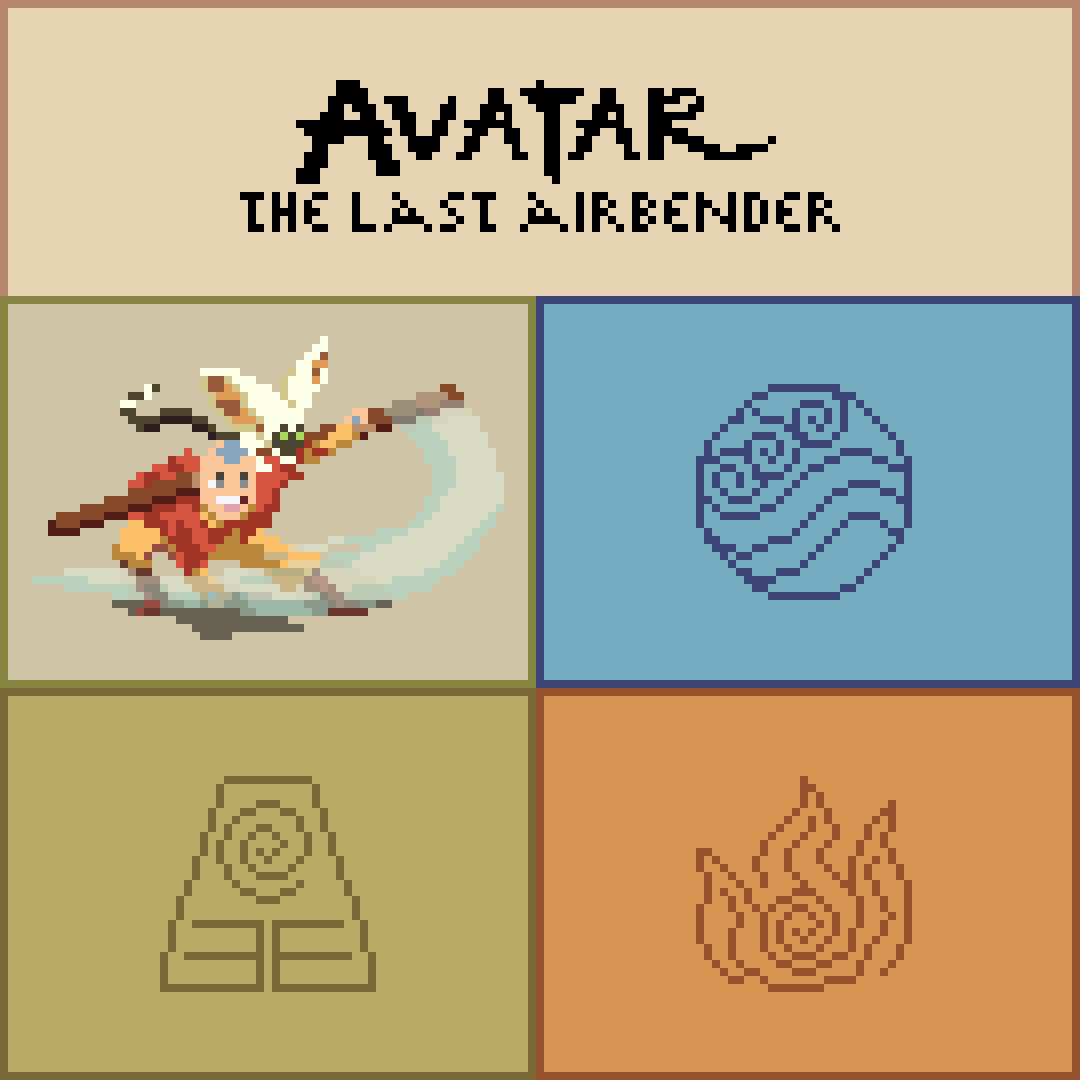 Yahlir's tweet photo. Air

#avatarthelastairbender #aang #atla #avatarfanart
#airbender #airnomads #pixelart #ドット絵 https://t.co/aLjfn9sJFf