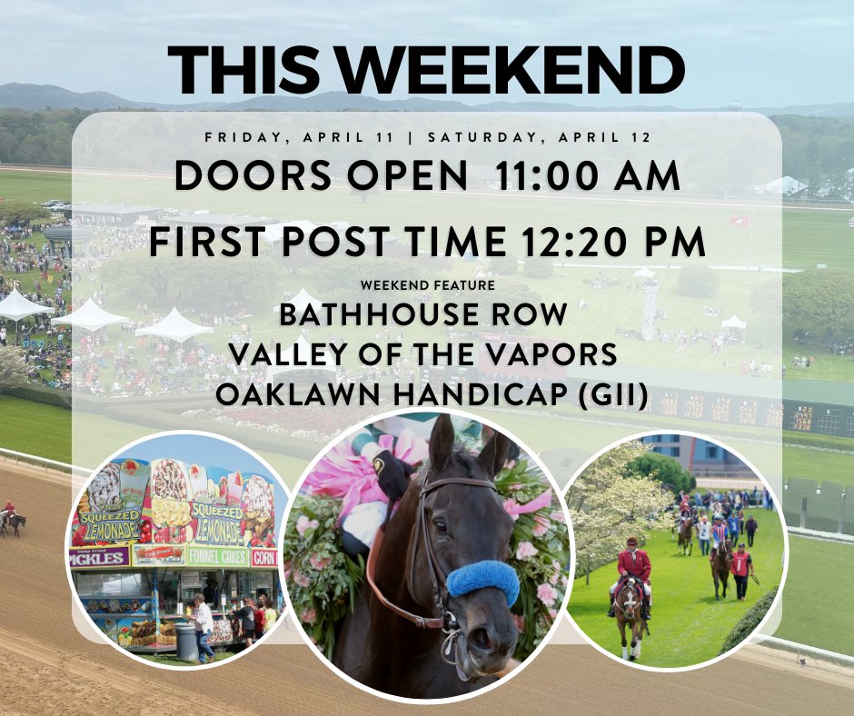 OaklawnRacing's tweet photo. Just a friendly reminder that Oaklawn's first post today and tomorrow is 12:20pm. #OaklawnRacing #PostTime https://t.co/QN3S6jQwmj