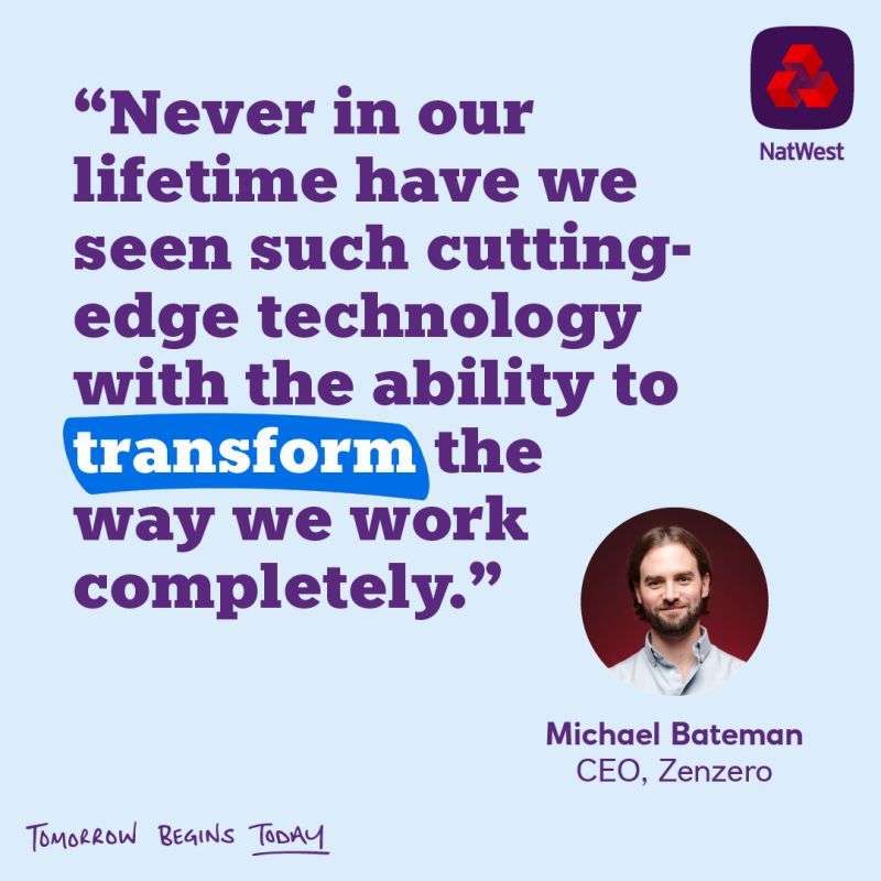 ICYMI: Michael Bateman, CEO of Zenzero, talks about how his company transformed into one of the UK’s fastest-growing tech businesses.

Click the link to discover the key strategies fuelling Zenzero's success.

➡️natwest.com/business/insig…