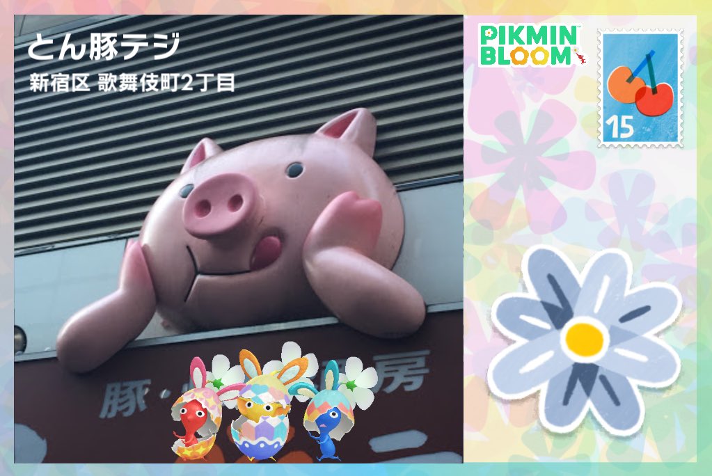 Mmin_bloom's tweet photo. ブタさんたち🐖🤍
ありがとうございます🫶💞
#ピクミンブルーム　#PikminBloom https://t.co/LTNw0piAId