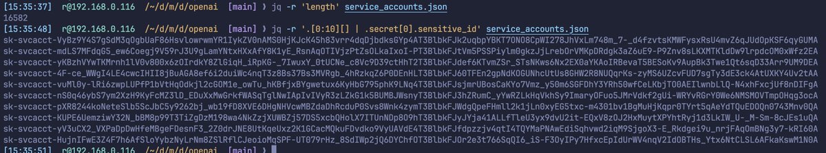16,582 OpenAI keys - all active as of this post, with credit deposited on the account for this project. 

Y'all have my authorization to go crazy in this environment. Good luck, and please be kind to my wallet 🙏

gist.github.com/radkawar/3e3cf…