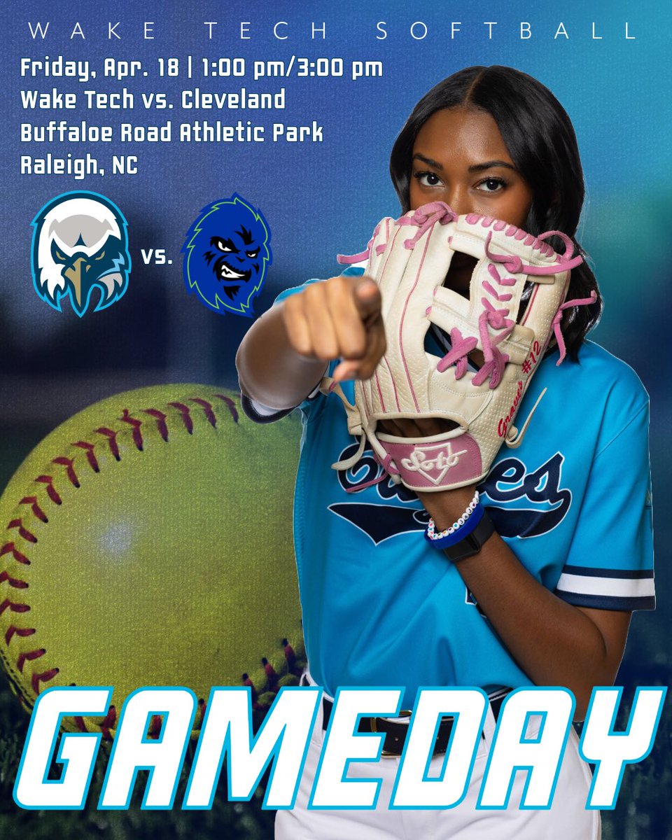 🥎 GAMEDAY
🆚 Cleveland
🕐 1:00/3:00 pm
📍 Buffaloe Road Athletic Park
📺 (G1) is.gd/cVLxUD
📺 (G2) is.gd/PEcSJy