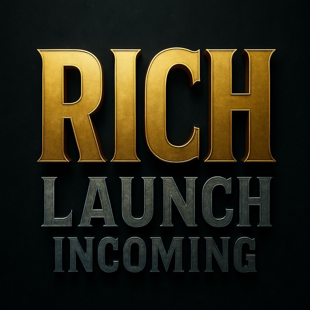 RichArmySol's tweet photo. π€« $RICH
#RICH #pumpfun #Solana #CryptoLaunch #NewGem #AltcoinSeason #Next100x
#coin #phantom #CryptoDegens #Memecoin #LiveNow #ChartOpen #TokenLaunch #ShillArmy #launch #DegenLife #SolanaEcosystem #BasedCrypto #CommunityDriven #EarlyEntry #GetRich #Binance #Crypto #Dexscreener #bybit #Meme