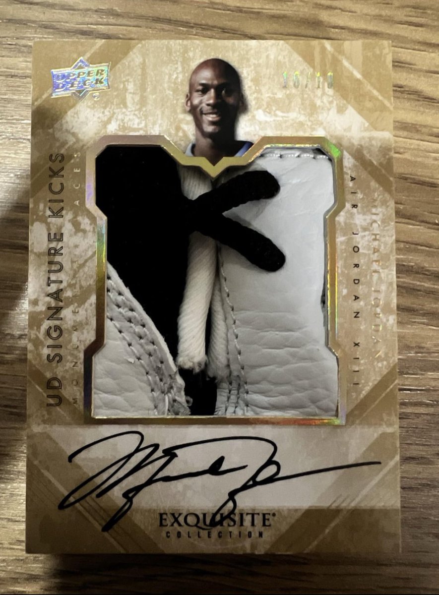 Upper Deck Signature Kicks Michael Jordan “Air Jordan XIII” Sneaker Relic On Card Auto 10/10…