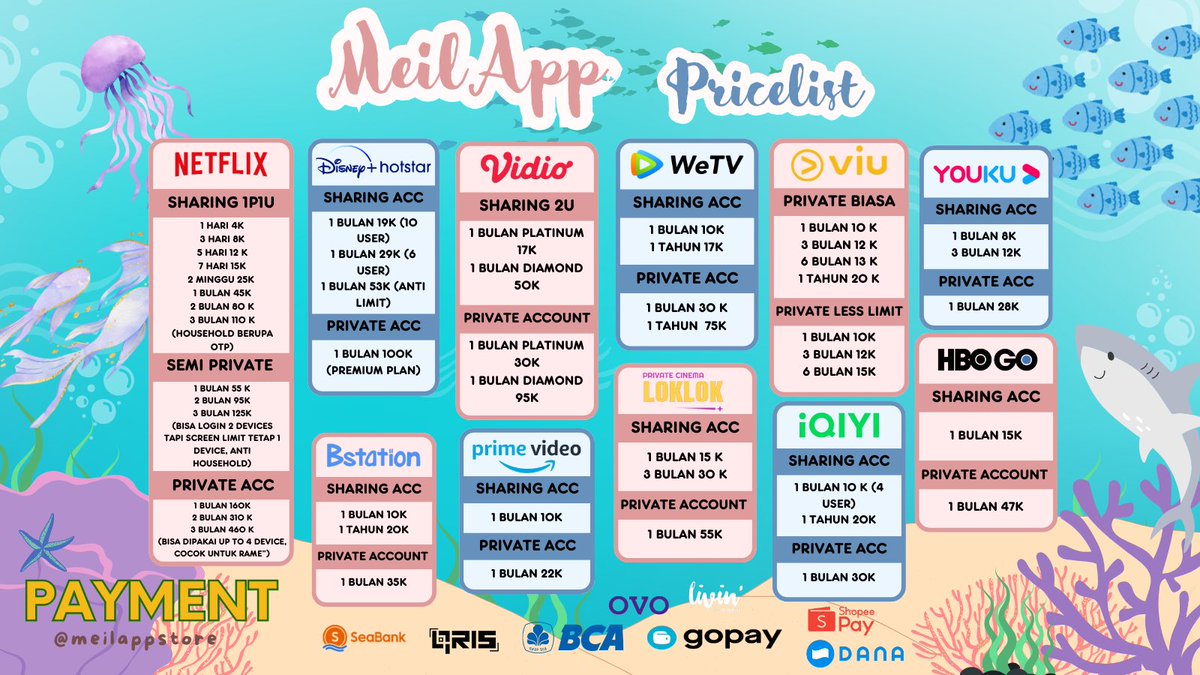 naelata88's tweet photo. buruan orderr, aplikasi premium paling murah nih, dijamin fast respon🫵
#zonauang #zonajajan #zonaab #aplikasipremium #netflix https://t.co/MyZ6e2yo5K
