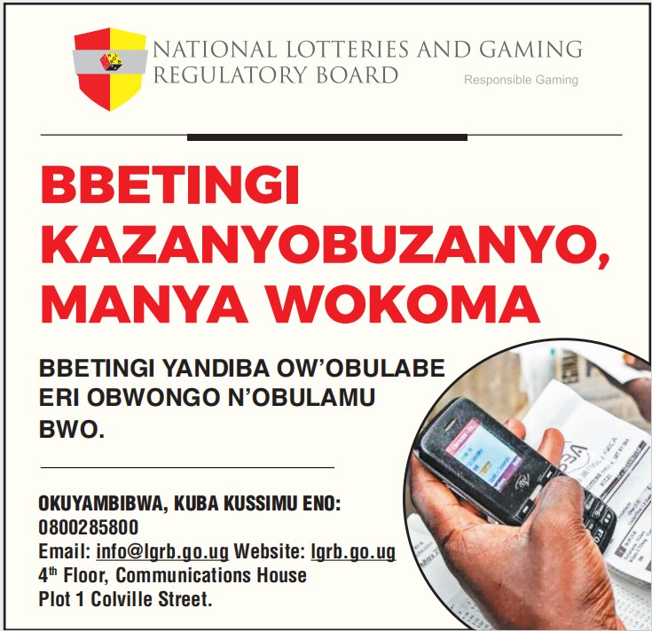 lgrb_uganda's tweet photo. #WeekendReminder
Bbetingi kazanyobuzanyo. Betting is just for fun.
#EndUnderageGaming
#Responsiblegaming https://t.co/E7z3EDgiT4