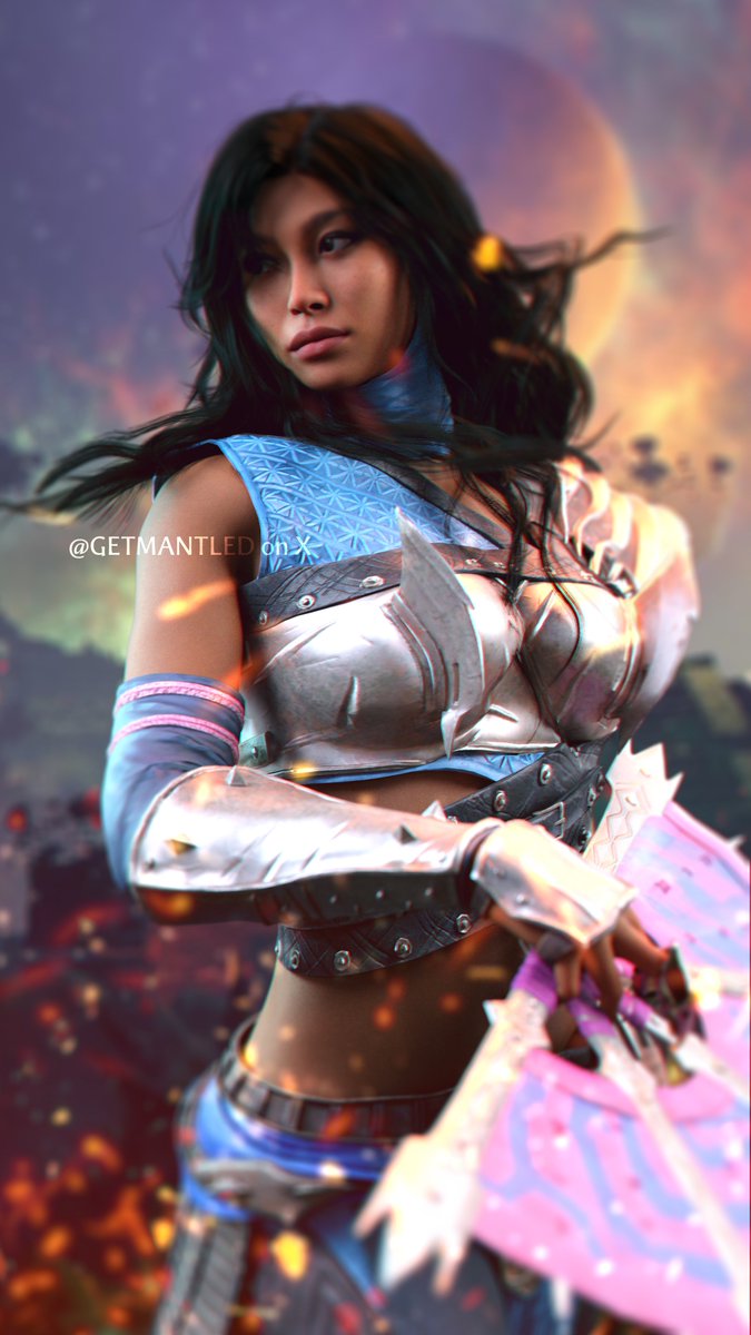 Was thinking about giving her pink strands but MOTHER

#mk1 #mortalkombat1 #kitana #kitanamk #3dart #3drender #fanart