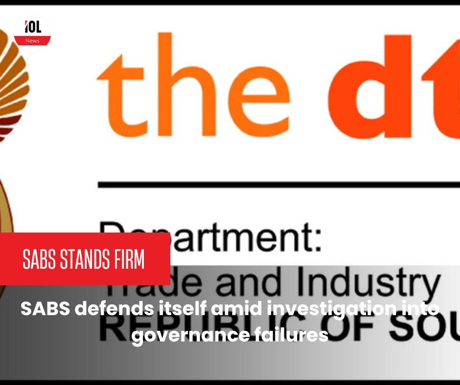 IOL's tweet image. The SA Bureau of Standards addresses scrutiny as an independent investigation into its governance unfolds. Findings expected next month. Stay informed! 📋🔍 
#news #SABS #GovernanceMatters #TransparencyInAction #SouthAfrica
Read on tinyurl.com/rf6un67h