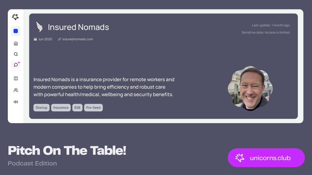 🎧 Just dropped: Our latest Unicorns Journal podcast about <a href="/insurednomads/">Insured Nomads</a> 🌍

They’re transforming global insurance for remote teams, expats &amp; nomads.

🔗 Listen now: youtu.be/kr1WSy_GvDA

👏 <a href="/AndrewJernigan/">𝘼𝙣𝙙𝙧𝙚𝙬 𝙅𝙚𝙧𝙣𝙞𝙜𝙖𝙣</a> 
#Startups #Tech #digitalnomads #remotework #UnicornsClub
