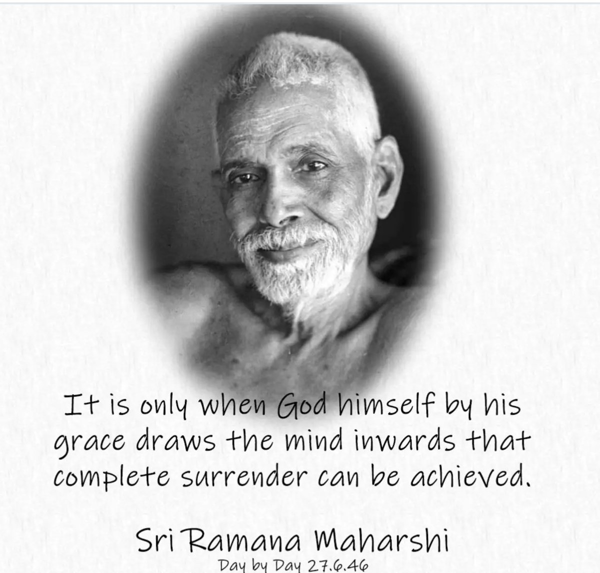 Ramana_Devotee's tweet photo. Baghavan Ramana Maharshi ❤️ Surrender to God 🙏🏼 
#Baghavan #RamanaMaharishi #chummairu #quiet #selfrealization #love #papaji #bliss #happy #peace #Arunachala #shiva #annamalaiar https://t.co/RbRI7cerKh