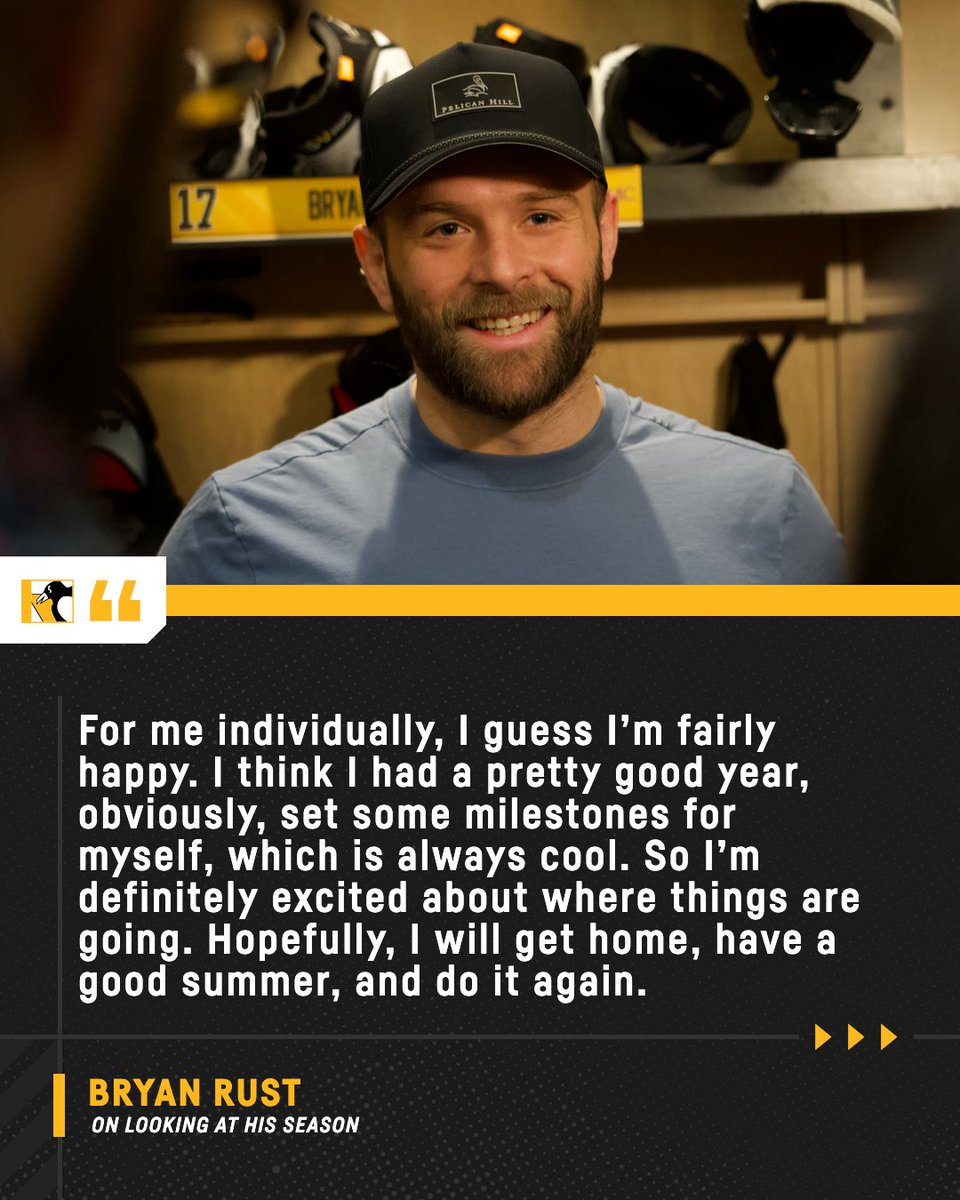 Rusty's thoughts on his 31-goal season ⬇️
