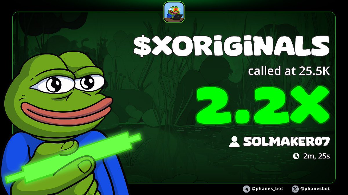 Solmaker0's tweet photo. CrrNW7Wgg7wQbwiKexHwr8QkcbhAeD5Eseg458Vapump
#XORIGINALS UP 2X https://t.co/vYdrPmQOj5