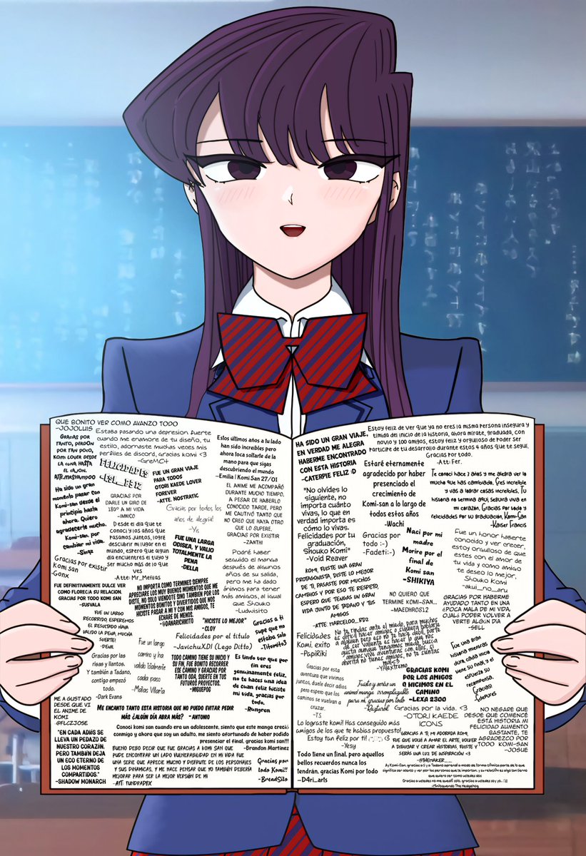 Henivan_11's tweet image. Un mes de su despedida.
Pero todos seguimos recordandola con cariño.
Esto es de todos para la obra que nos unía.
Muchas gracias por todo a @ooodaaaatooo esto es una pequeña parte de las alegrías que nos distes.
Coloreo gracias a @W4CHI1410
#古見さんはコミュ症です
#komisan