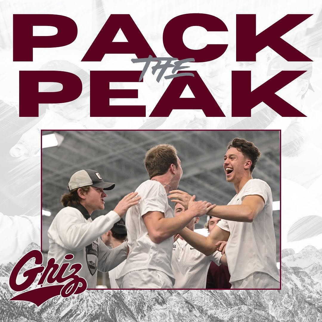 Time to 𝐏𝐚𝐜𝐤 𝐭𝐡𝐞 𝐏𝐞𝐚𝐤 for the Brawl of the Wild match against Montana State!

📆 Sat. 4/19
🕜 1:30 PM
📍 Peak Racquet Club Missoula
📰 gogriz.com/news/2025/4/18…

#GoGriz
