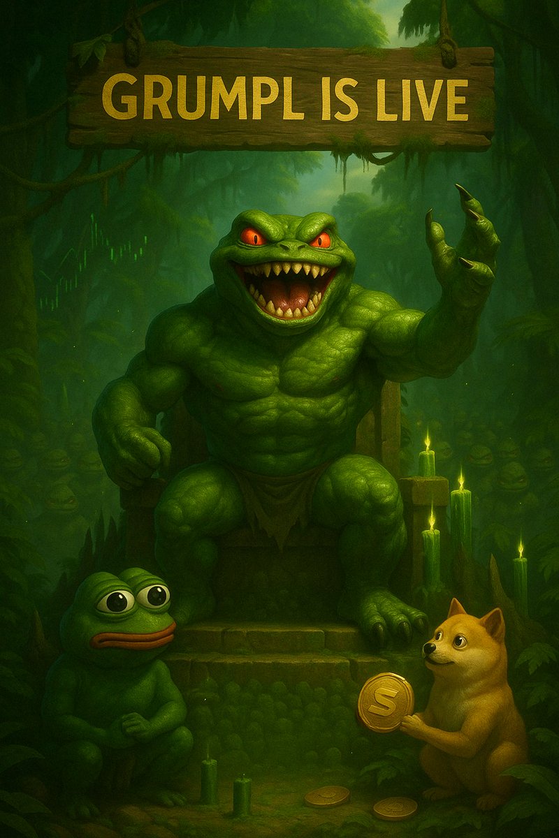 GrumplSol's tweet photo. UPDATE: $GRUMPL is live and holding strong 🟢🐸

Early entries secured. Chart’s warming.
Now we build the pressure — scene by scene, drop by drop 🌴⚡

CA:
uwHehLVi3sacNHcQ6PGHsSv8V2PH72uPFny3M7mpump

(Always verify on official site) 🔗

Still early. Still raw. Still wide open.
If you're reading this — you're not too late.

Get in. Load up. Be part of the jungle. 🚀

#Solana #Crypto #MemeCoin #GRUMPL #CryptoTwitter #100xGems