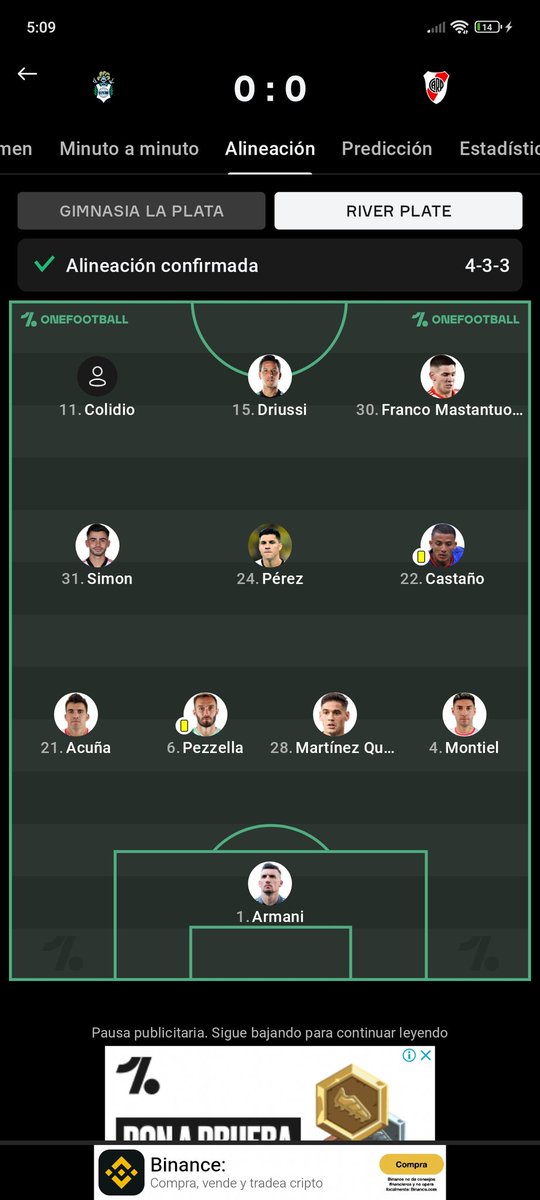 El 11 de gallardo de hoy