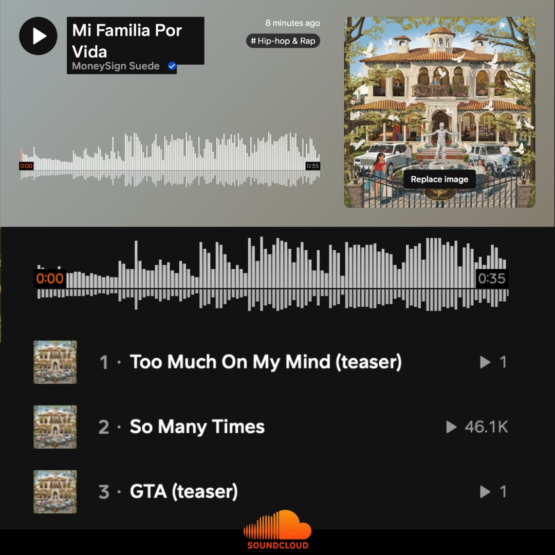 If you missed last night’s listening party for $uede’s new album - MI FAMILIA POR VIDA listen on <a href="/soundcloud/">SoundCloud</a>:  soundcloud.com/suede800/sets/… #LongLiveSuede 🕊️ 🙏