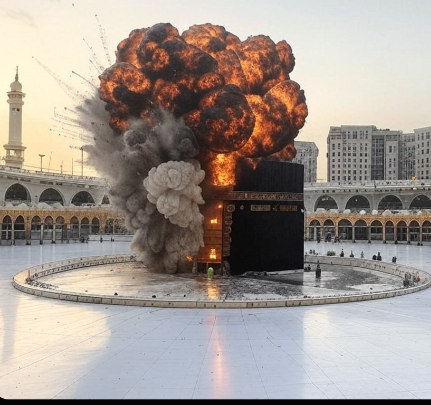 deadradiocity's tweet photo. #Nuke_Kaaba #save_the_world save the planet , #Save_Humanity #Save_The_Earth by nuking this Evil cube https://t.co/MzuUo2hOfO