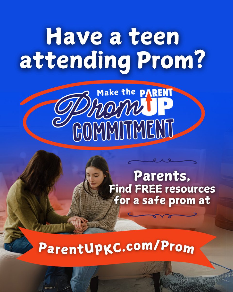 SmithvilleMOCIA's tweet image. 💬 Spend 5 minutes on this quick survey and help set your teen up for a safe, fun evening!: surveymonkey.com/r/PromCommitme…
➡️ Visit ParentUpKC.com/Prom for free tips, tools, and resources to keep your teen safe during prom season!
#PreventionWorks #kclocal #parentinghacks #prom2025