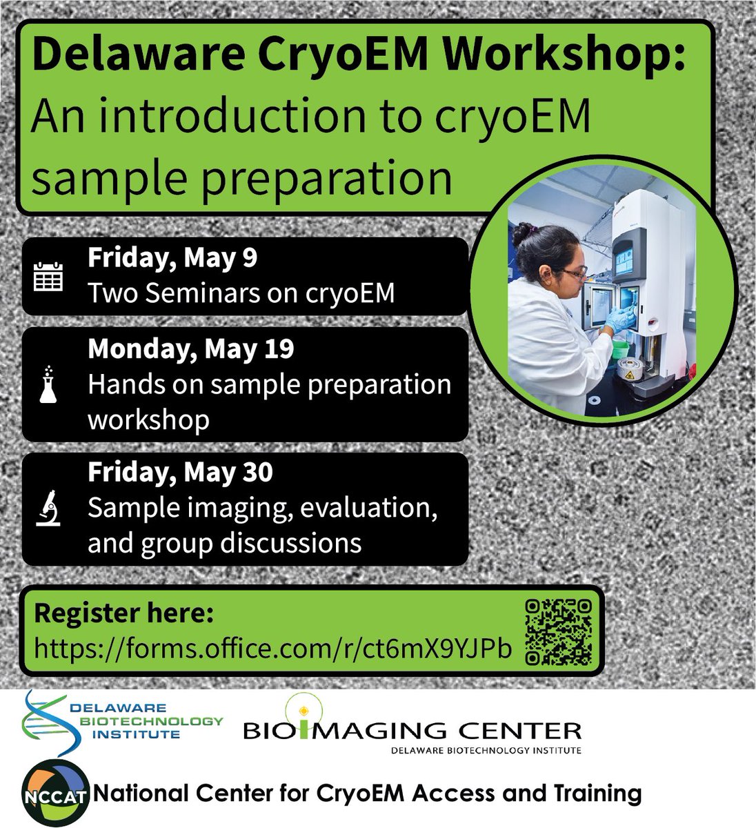 Edward T Eng (@edward_eng) on Twitter photo Ready to use #cryoEM for structural studies but need more training to get started? Want to use your home institution's resources to make data collection ready samples?
<a href="/NCCATinfo/">NCCAT Info</a> may be in your neck of the woods to help. Find us at <a href="/DBI_Science/">Delaware Biotechnology Institute (DBI)</a> this May.
nccat.nysbc.org/del-sample-pre⦠Ready to use #cryoEM for structural studies but need more training to get started? Want to use your home institution's resources to make data collection ready samples?
<a href="/NCCATinfo/">NCCAT Info</a> may be in your neck of the woods to help. Find us at <a href="/DBI_Science/">Delaware Biotechnology Institute (DBI)</a> this May.
nccat.nysbc.org/del-sample-preā¦