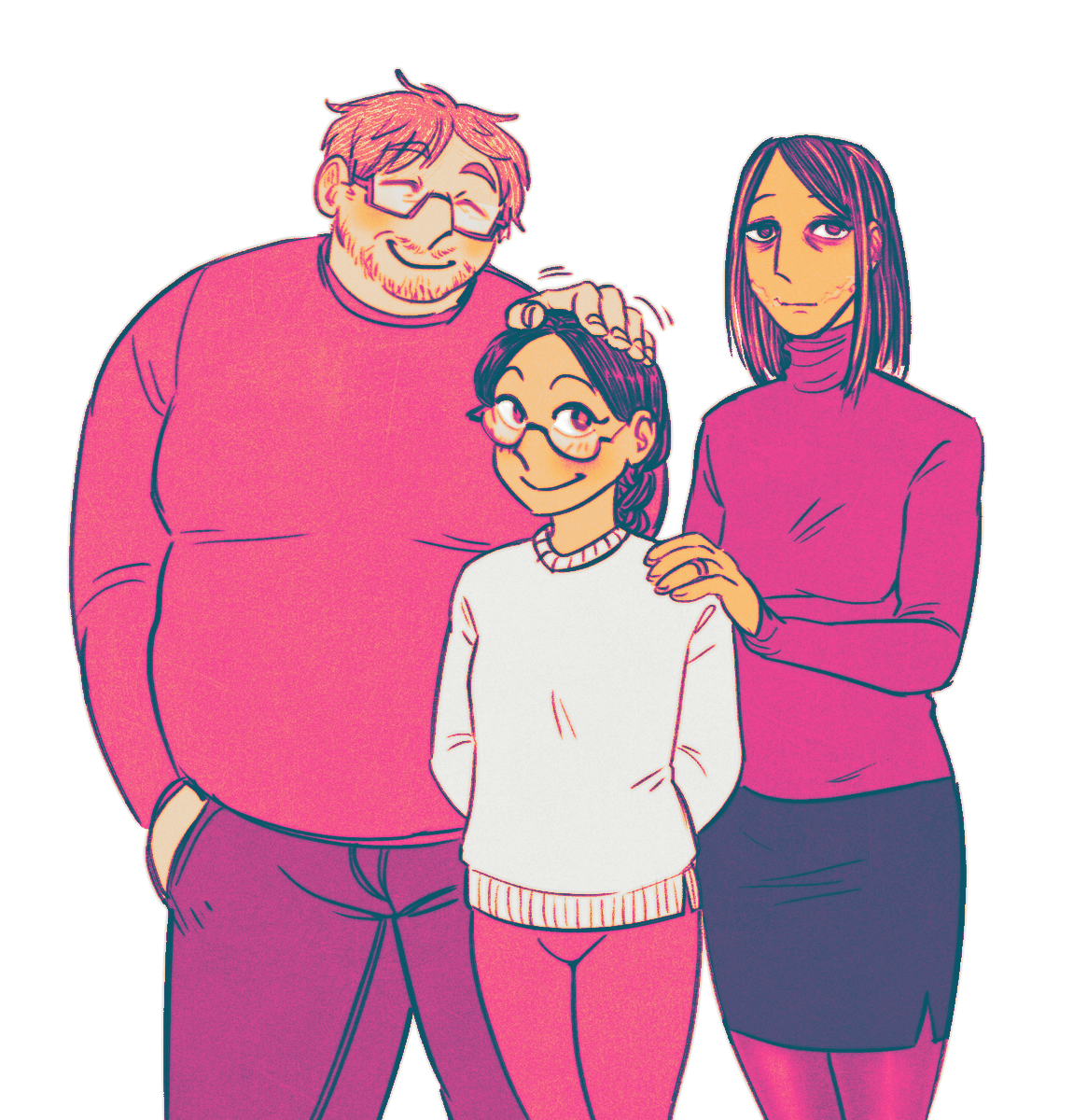 [Baby AU]
A family portrait! Lynn is on so much Xanax.