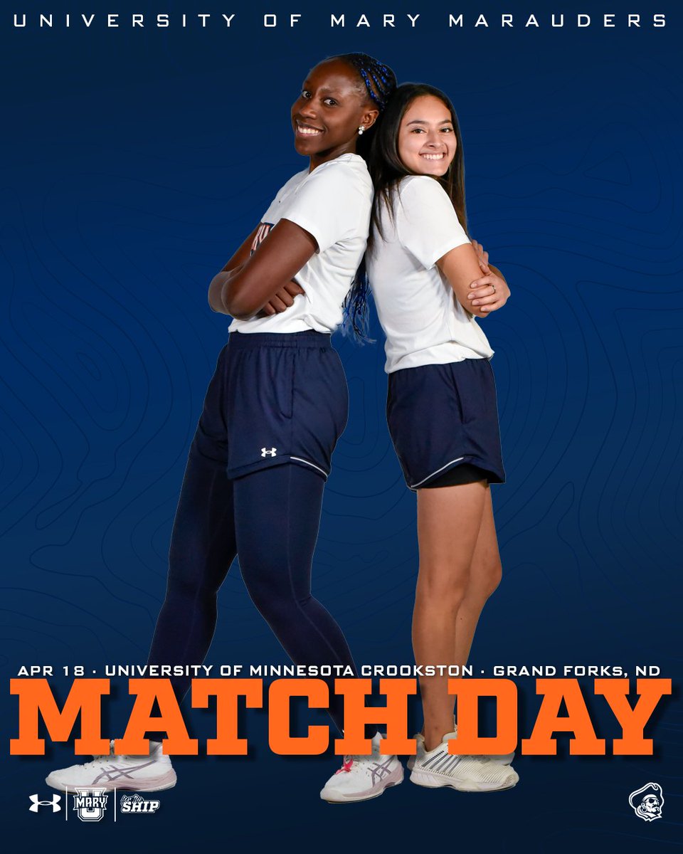 MATCH DAY! UMary Tennis starts the final weekend of the regular season with a match against Crookston in Grand Forks. #ForTheShip #LifeAtMary