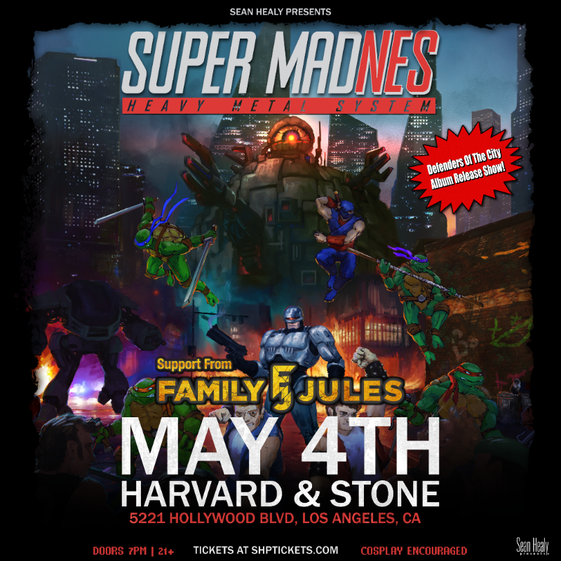WeBookBands's tweet photo. Catch @SuperMadNES's album release party at @HarvardandStone tomorrow! 🔥🎶

🛒 Grab Tickets! https://t.co/9NKtApaU4I

#SuperMadNES #FamilyJules #album #videogamemusic #retro #livemusic #videogameconcert