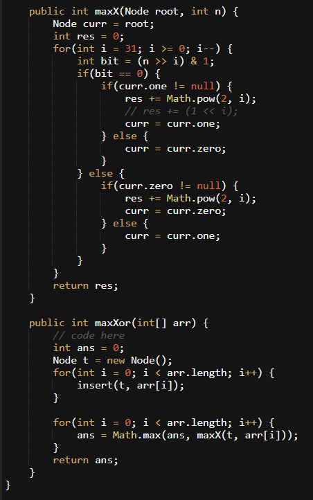 WDoloy's tweet photo. 19/04/2025  Day 156: Maximum XOR of two numbers in an array

156/160

@geeksforgeeks

#gfg160 #geekstreak2024 https://t.co/6C7kOesQxy